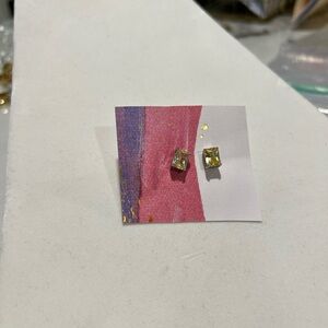 Elegant Yellow Stud Earrings